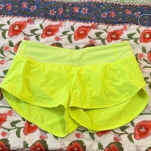 Neon Yellow Athletic Shorts